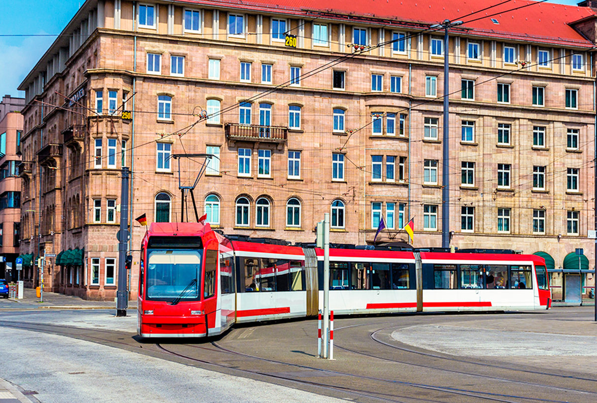 Трамвай в Нюрнберге, Германия